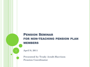 Pension Presentation 09 April 2011