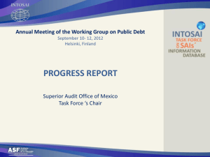 SAIs' Information Database - Working Group on Public Debt