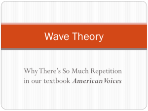 Wave theory