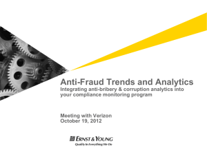 Ernst&Young AntiFraud Presentation_Verizon