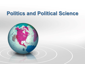 Politics and Political Science