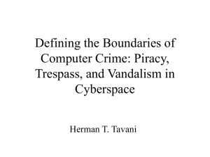 Defining the Boundaries of Computer Crime