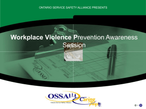 Assess Workplace for Violence Risks by