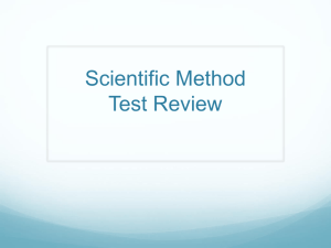Scientific Method Test Review
