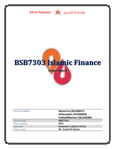 3) BSB7303 Islamic finance group assignment