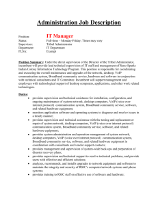Administration Job Description - Reno