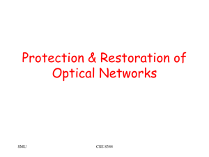 Protection & Restoration of Optical Networks