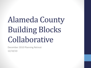 BBC Retreat Agenda 12-10-10 - Alameda County Building Blocks