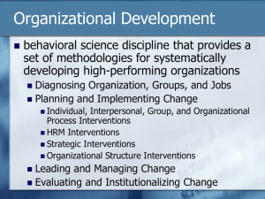 Organizational Development Process
