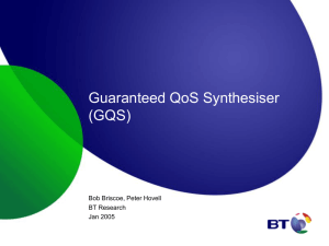 Guaranteed QoS Synthesiser (GQS)