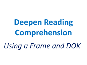 Deepen Reading Comprehension