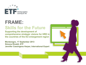 Presentation FRAME Initiative - Simona Rinaldi, ETF and