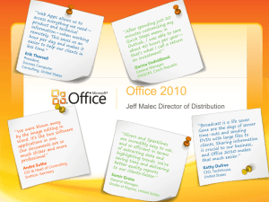 PC pre-loaded with Office 2010