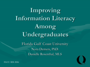 Improving Information Literacy Among