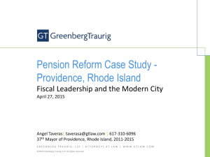 Pension Reform Case Study - Providence, Rhode Island