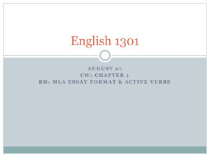 English 1301 - DrSeanMGeorge
