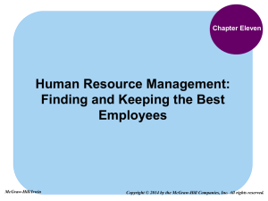 Finding and Keeping the Best Employees