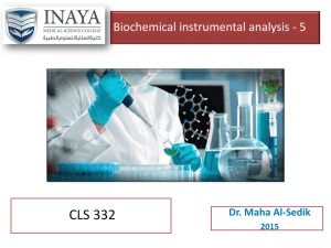 Biochemical instrumental analysis-1