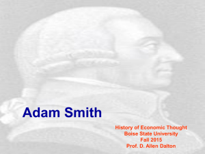 Adam Smith - Boise State University