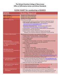 position search flow chart - Richard Stockton College of New Jersey