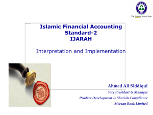 IFAS 2-IJARAH By Ahmed Ali - AlHuda Centre of Islamic Banking