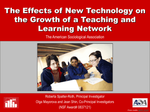 The Effects of New Technology on the Growth of a Teaching and