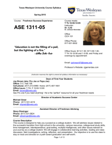 ASE 1311 05 Syllabus SPRING 2015 CJG