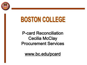 P-card Reconciliation
