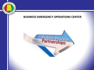 Public Private Partnerships| Ricky Adams, PIO, AEMA