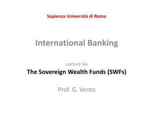 The Sovereign Wealth Funds