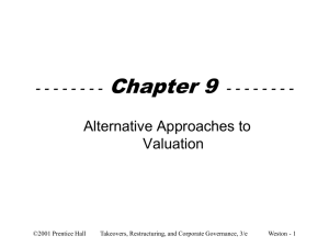 ch09 - Alternative Approaches to Valuation