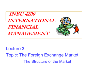 Where is the Foreign Exchange Market?
