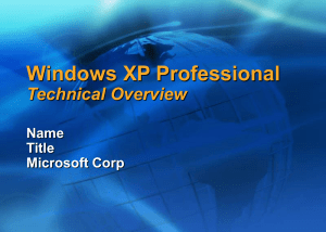 Windows XP Technical Overview