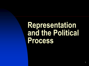 Representation and the Political Process