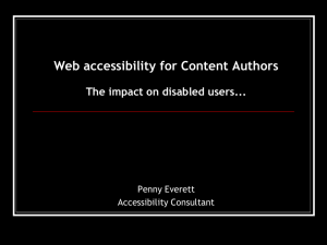 Creating accessible content... what to avoid!
