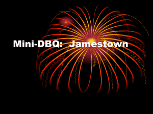 Mini-DBQ Jamestown