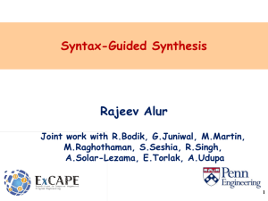 Syntax-Guided Synthesis