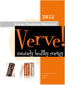 Verve Training Material