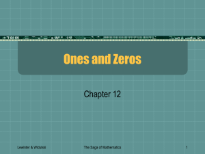 Ones and Zeros - The Saga of Mathematics: A Brief History