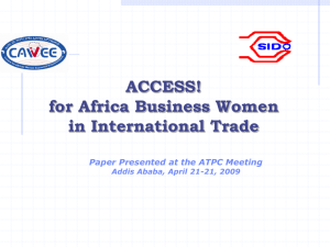ACCESS! for Africa Business Women in International Trade