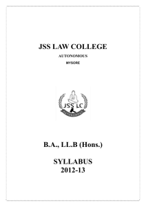 i semester - JSS Law College