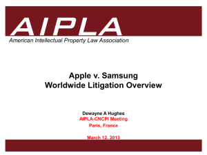 Apple-Samsung - American Intellectual Property Law Association