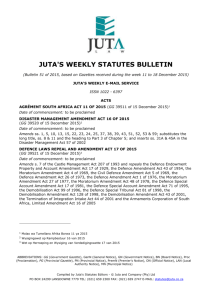 the MS Word version of Juta's Weekly Statutes