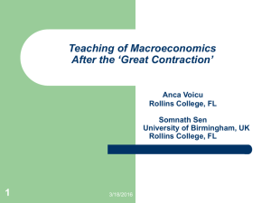 Teaching of Macroeconomics After the