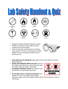 Lab Safety-WHMIS handout & quiz - sarahmackenzie
