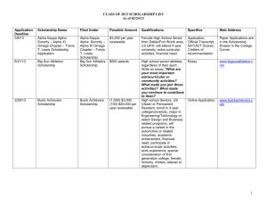 Application Deadline - Dallas Independent School District