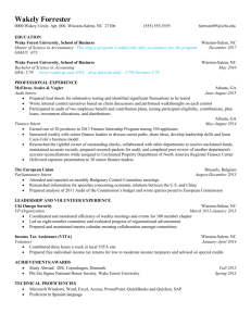 Business Resume – Accounting