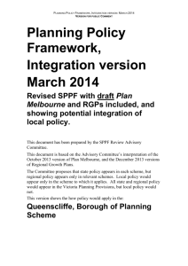 Borough of Queenscliffe Planning Policy Framework