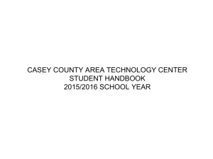 ATC Student Handbook - Casey County School District