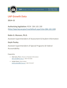 LAP Growth Data - Office of Superintendent of Public Instruction